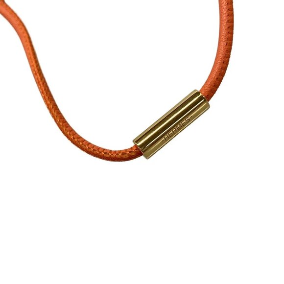 Auth HERMES Monpetitkelly PM Orange Poppy Veau Swift Bag Charm - Picture 5 of 6